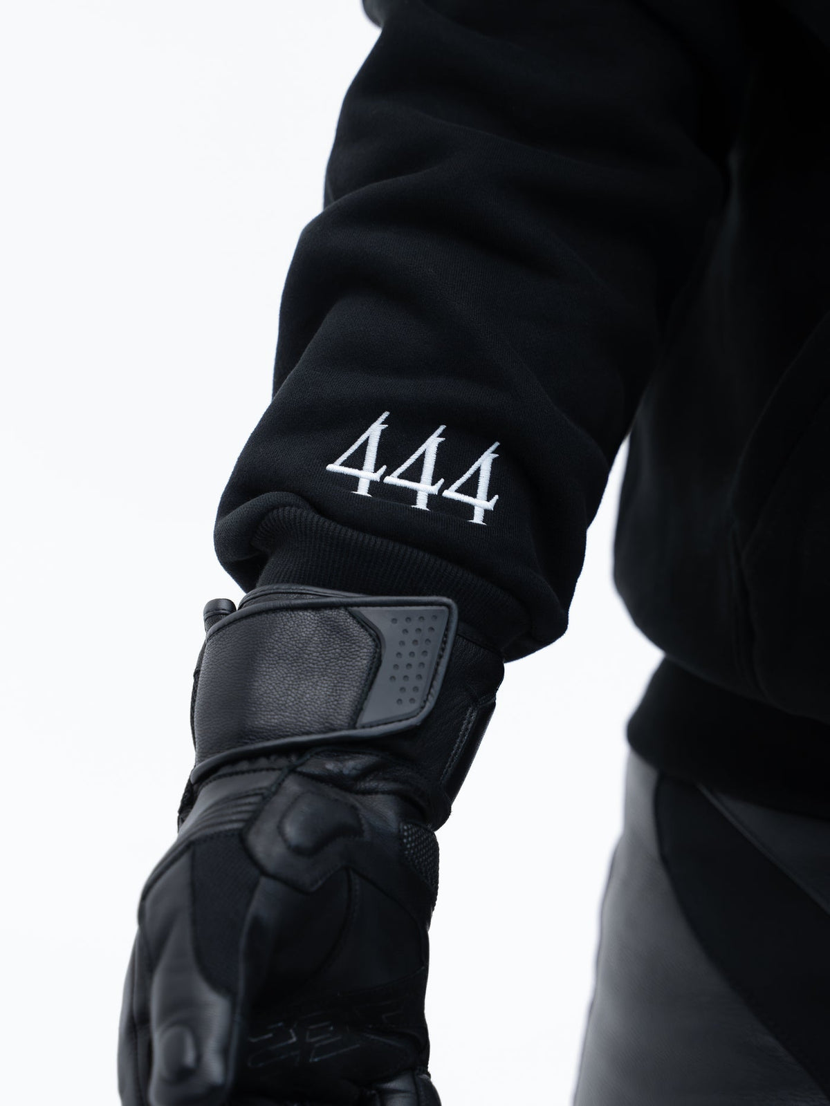 444 Reflective Hoodie - Silver Print Lights Up at Night