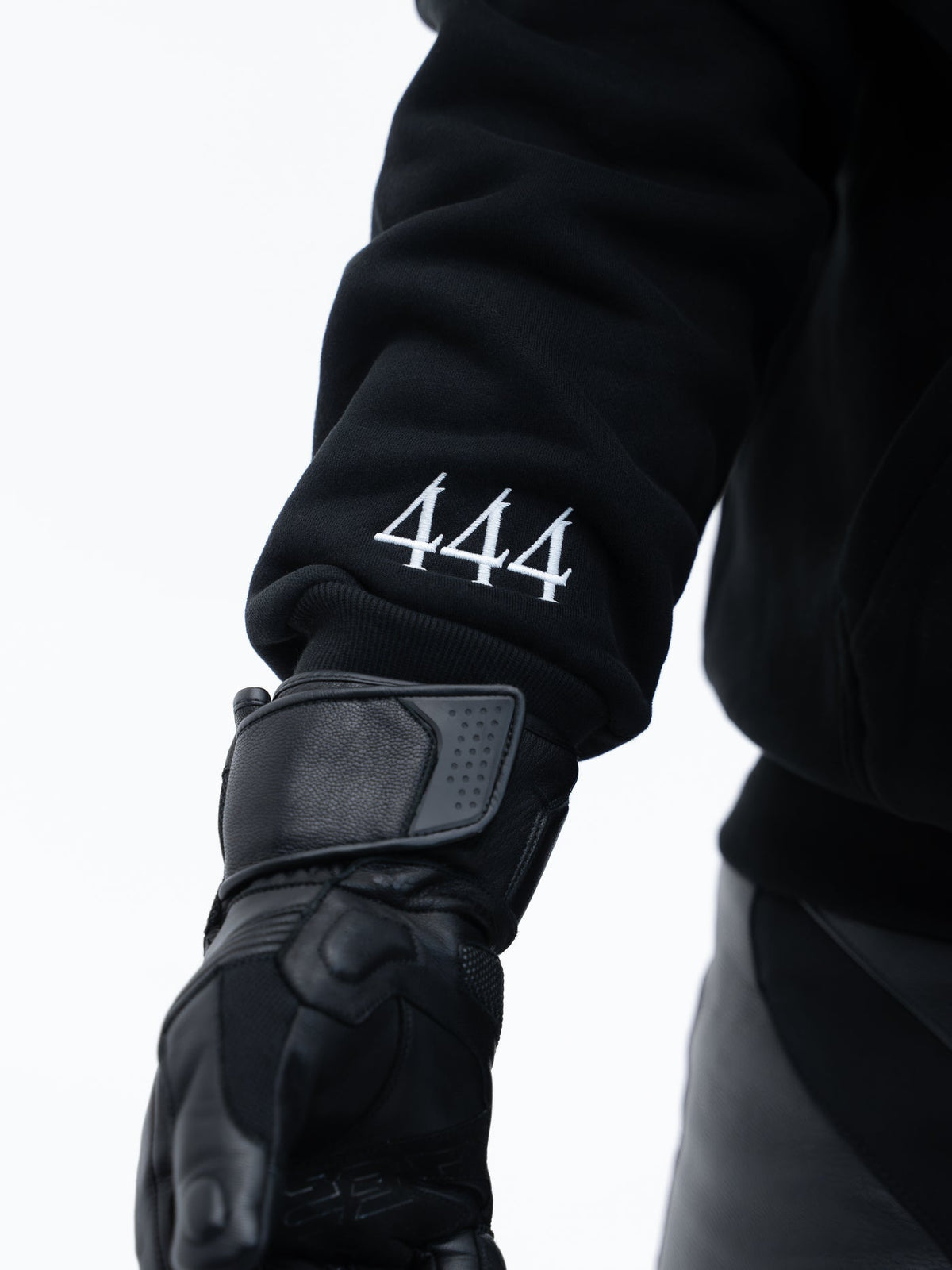 444 Reflective V3 Hoodie - Silver Print Lights Up at Night